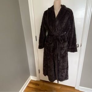 Luxurious BrownFaux Fur Robe